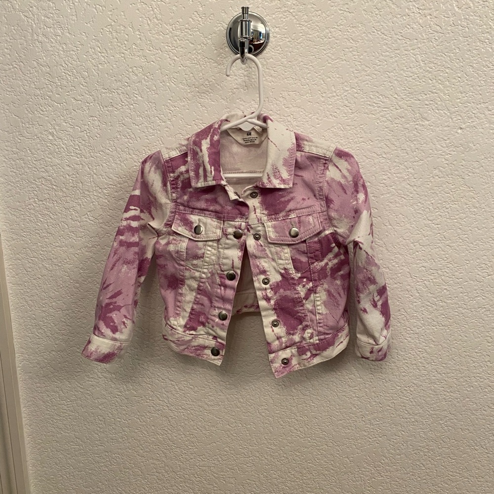 H&M girls light jacket purple lilac spring size 3T